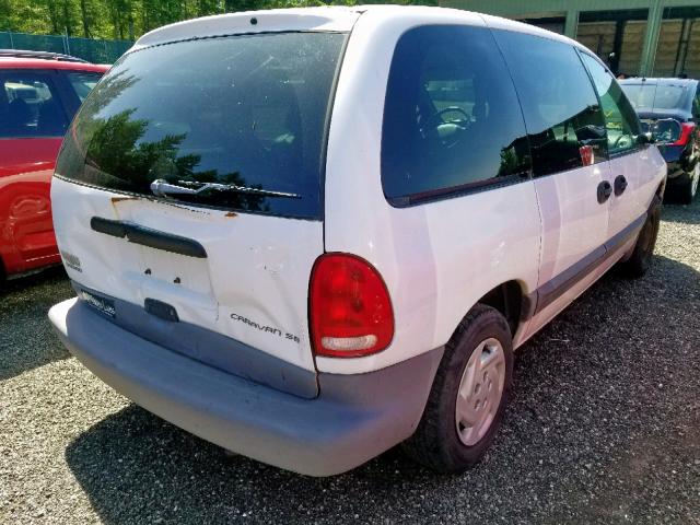 2B4GP4534WR668125 - 1998 DODGE CARAVAN SE WHITE photo 4