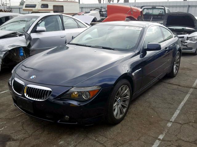 WBAEH13436CR51302 - 2006 BMW 650 I BLUE photo 2