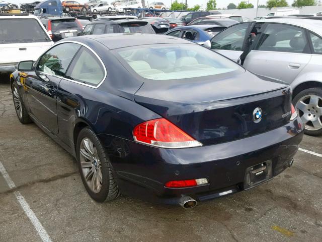 WBAEH13436CR51302 - 2006 BMW 650 I BLUE photo 3