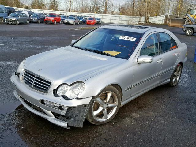 WDBRF40J85F683025 - 2005 MERCEDES-BENZ C 230K SPO SILVER photo 2