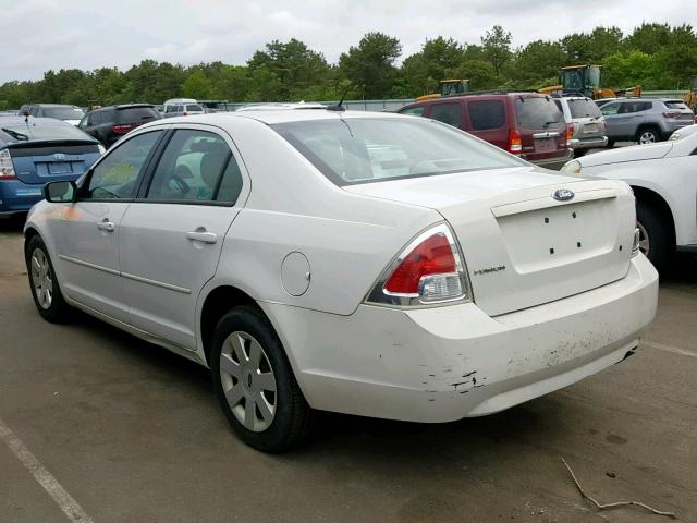 3FAHP06Z68R259694 - 2008 FORD FUSION S WHITE photo 3