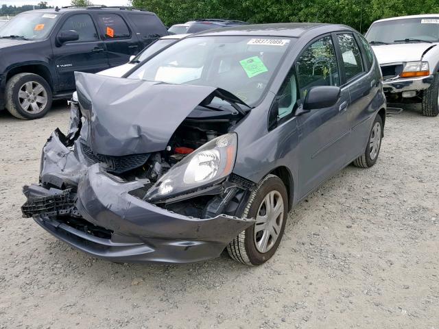 JHMGE8H33BC025603 - 2011 HONDA FIT SILVER photo 2