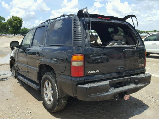 1GKEK63U23J255902 - 2003 GMC YUKON DENA BLACK photo 3