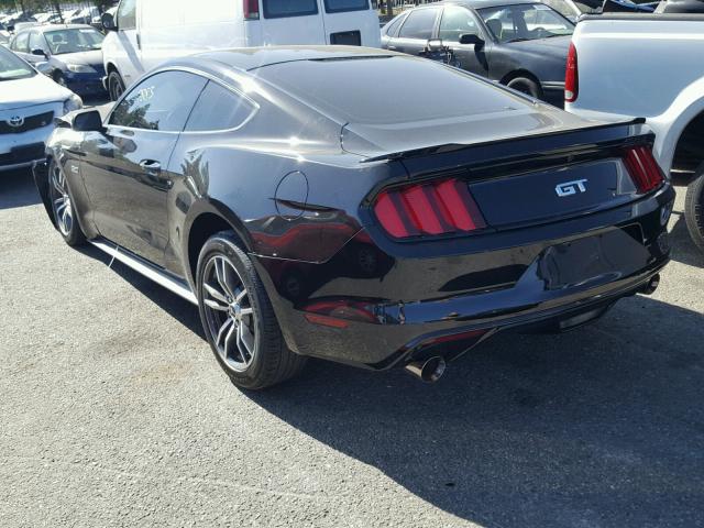 1FA6P8CFXH5323559 - 2017 FORD MUSTANG GT BLACK photo 3