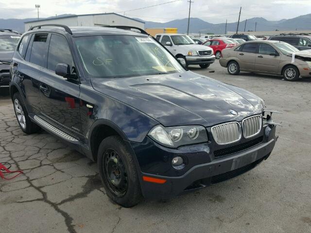 WBXPC93419WJ24462 - 2009 BMW X3 XDRIVE3 BLUE photo 1