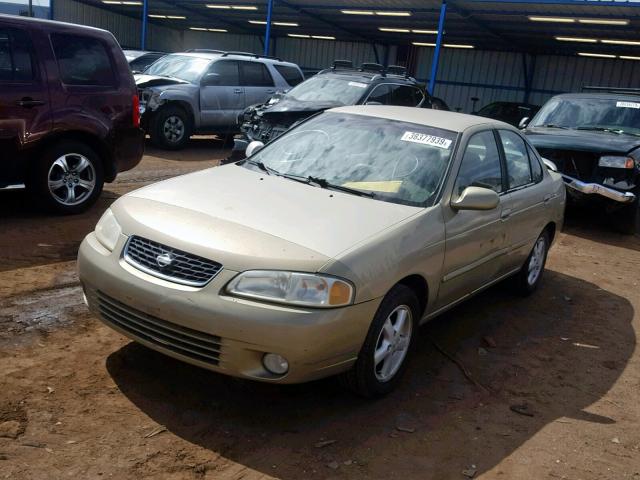 3N1CB51D72L614140 - 2002 NISSAN SENTRA XE GOLD photo 2