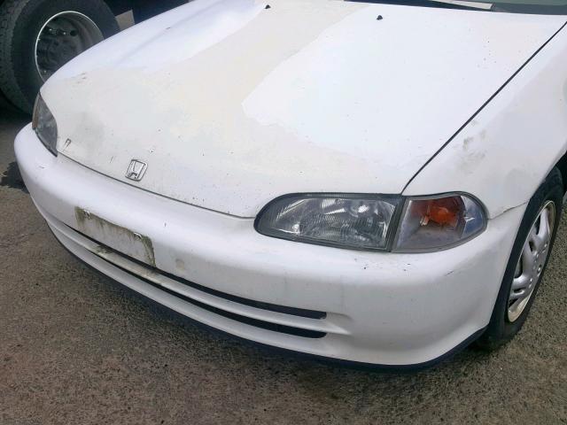 1HGEG8640SL004823 - 1995 HONDA CIVIC DX WHITE photo 9