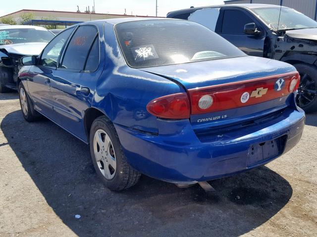 1G1JF52F947174382 - 2004 CHEVROLET CAVALIER L BLUE photo 3