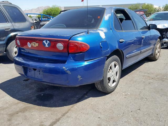 1G1JF52F947174382 - 2004 CHEVROLET CAVALIER L BLUE photo 4