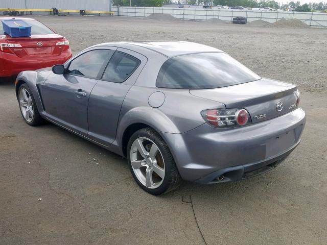 JM1FE17N540137752 - 2004 MAZDA RX8 GRAY photo 3