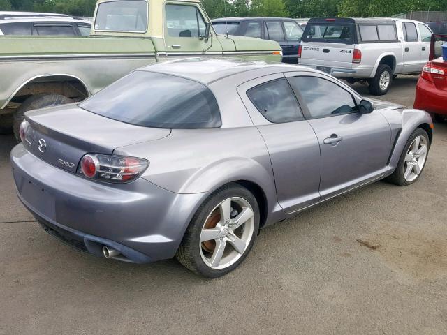 JM1FE17N540137752 - 2004 MAZDA RX8 GRAY photo 4