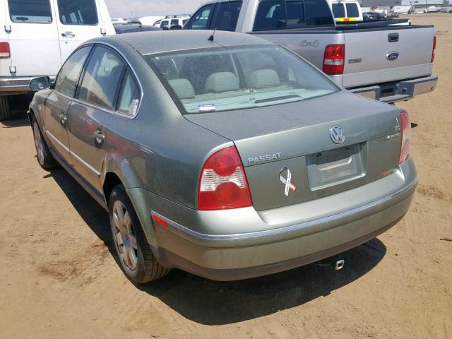 WVWTH63BX2P232377 - 2002 VOLKSWAGEN PASSAT GLX 绿色 照片 3