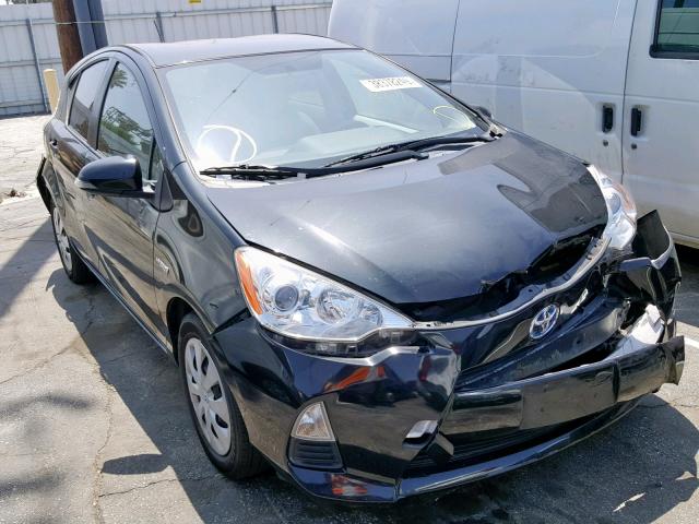 JTDKDTB30D1553592 - 2013 TOYOTA PRIUS C BLACK photo 1