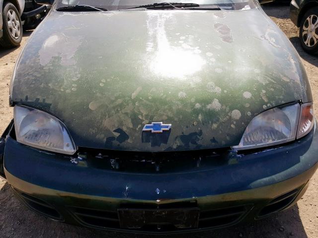 1G1JF524XY7355107 - 2000 CHEVROLET CAVALIER L GREEN photo 7