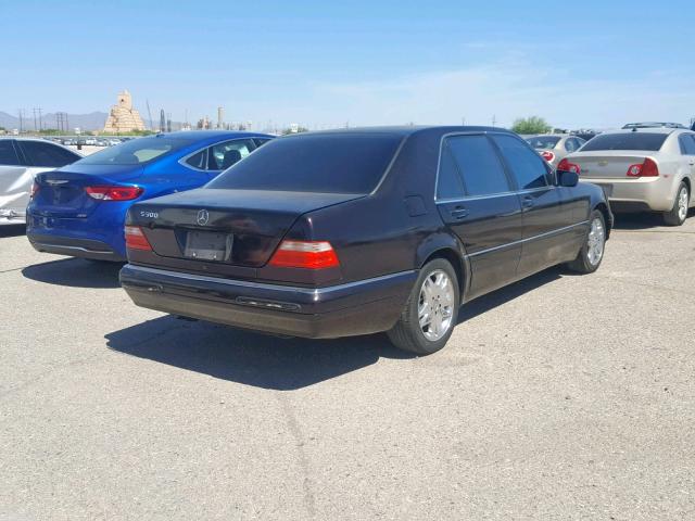 WDBGA51G5VA357825 - 1997 MERCEDES-BENZ S 500 BROWN photo 4