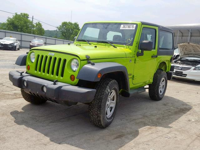 1C4AJWAG9DL551760 - 2013 JEEP WRANGLER S GREEN photo 2