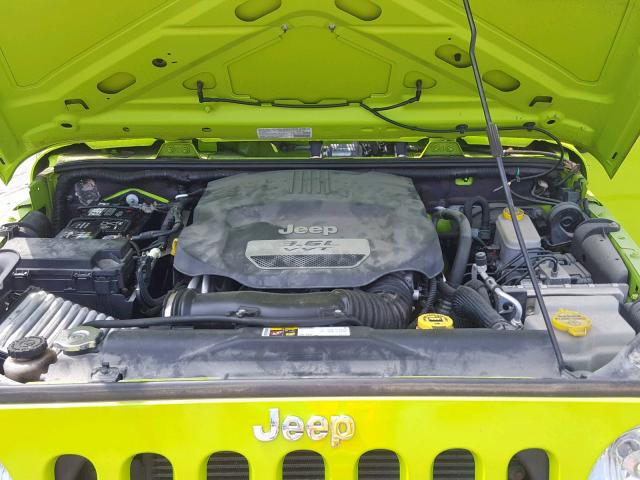1C4AJWAG9DL551760 - 2013 JEEP WRANGLER S GREEN photo 7