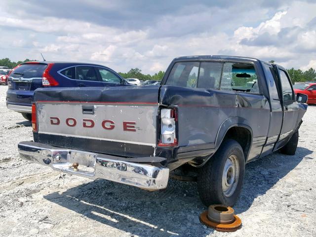 1B7FL23X4NS659474 - 1992 DODGE DAKOTA BLACK photo 4