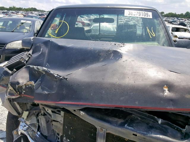 1B7FL23X4NS659474 - 1992 DODGE DAKOTA BLACK photo 7