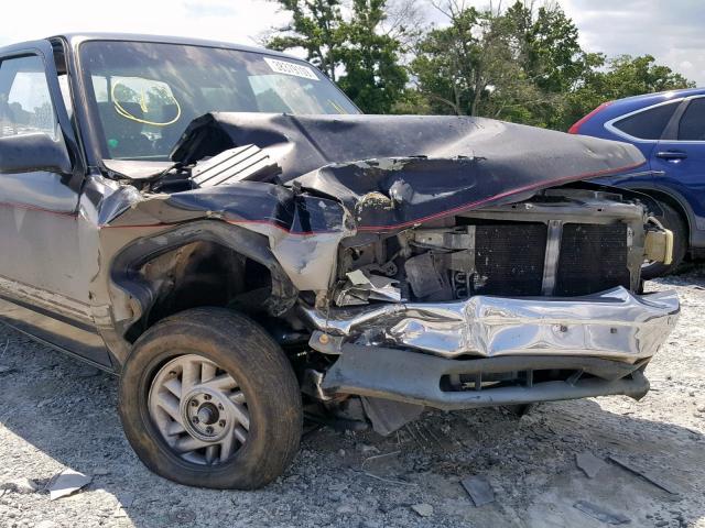 1B7FL23X4NS659474 - 1992 DODGE DAKOTA BLACK photo 9