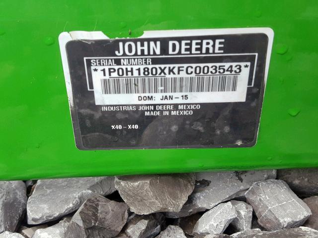 1P0H180XKFC003543 - 2015 JOHN DEERE LOAD FORKS GREEN photo 10