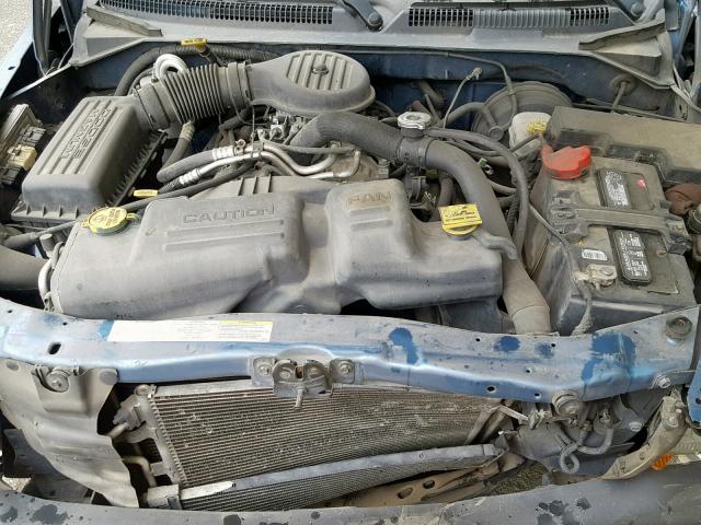 1B7HL38X72S668978 - 2002 DODGE DAKOTA QUA BLUE photo 7