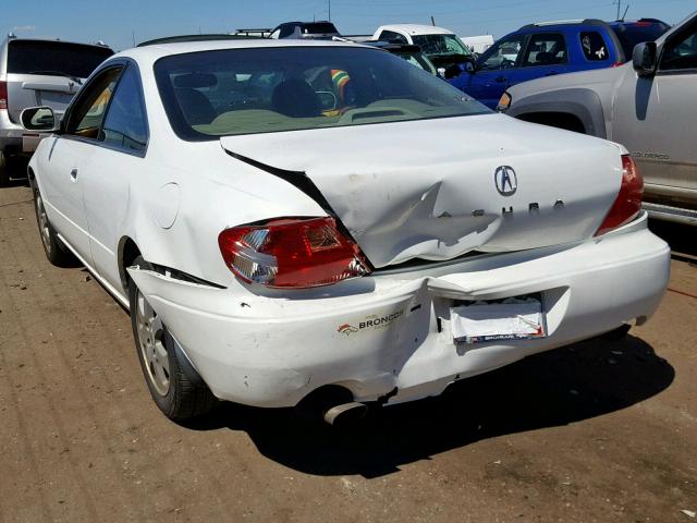 19UYA42491A030084 - 2001 ACURA 3.2CL WHITE photo 3