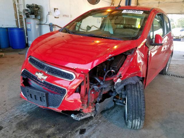 KL8CB6S95DC611015 - 2013 CHEVROLET SPARK LS RED photo 2