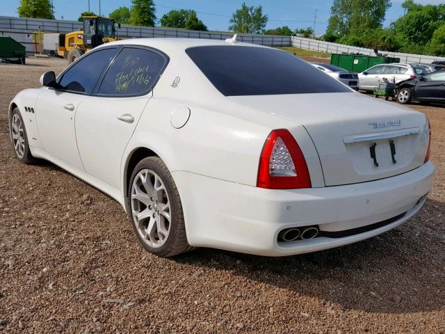 ZAM39NKA2D0067609 - 2013 MASERATI QUATTROPOR WHITE photo 3