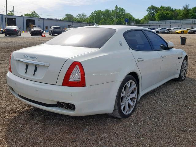 ZAM39NKA2D0067609 - 2013 MASERATI QUATTROPOR WHITE photo 4