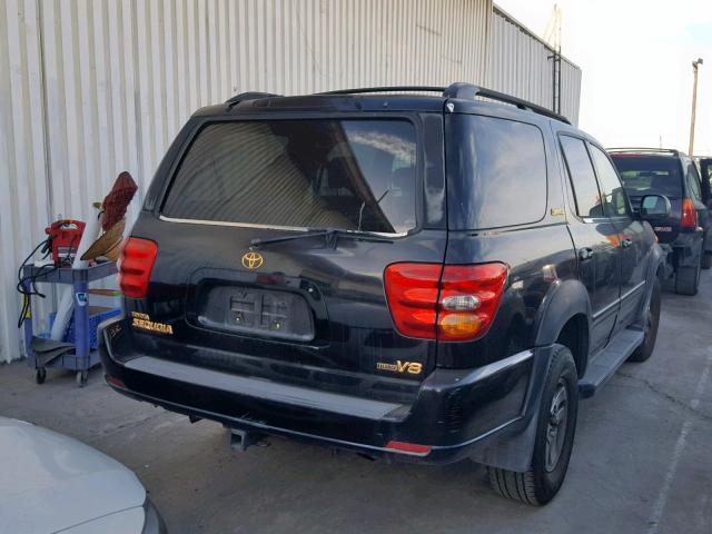 5TDZT38A21S032718 - 2001 TOYOTA SEQUOIA LI BLACK photo 4