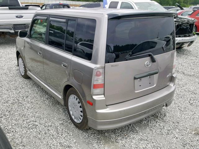 JTLKT324950170595 - 2005 TOYOTA SCION XB SILVER photo 3