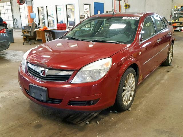 1G8ZV57788F118597 - 2008 SATURN AURA XR RED photo 2