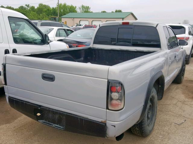 1B7GL23XXVS234975 - 1997 DODGE DAKOTA SILVER photo 4