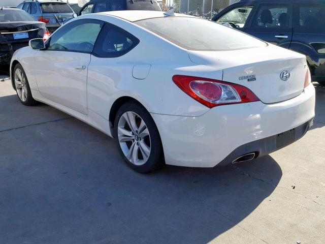 KMHHT6KD8CU065992 - 2012 HYUNDAI GENESIS CO WHITE photo 3