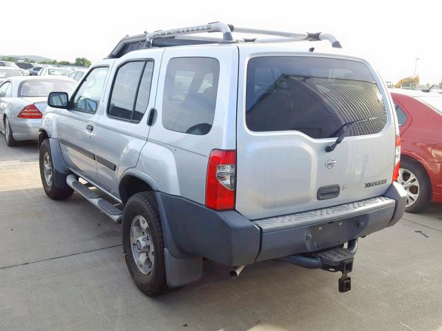 5N1ED28T51C511090 - 2001 NISSAN XTERRA XE SILVER photo 3