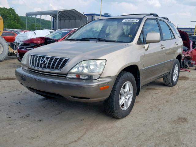 JTJGF10U930162295 - 2003 LEXUS RX 300 GOLD photo 2