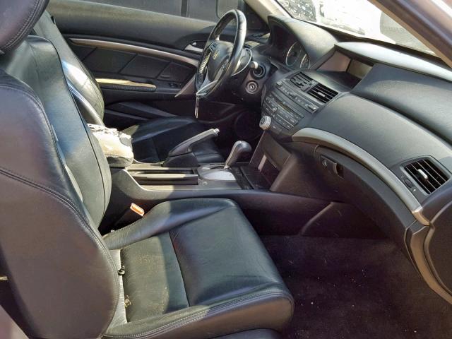 1HGCS22829A005733 - 2009 HONDA ACCORD EXL SILVER photo 5