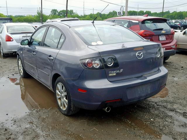 JM1BK32F071706962 - 2007 MAZDA 3 I GRAY photo 3