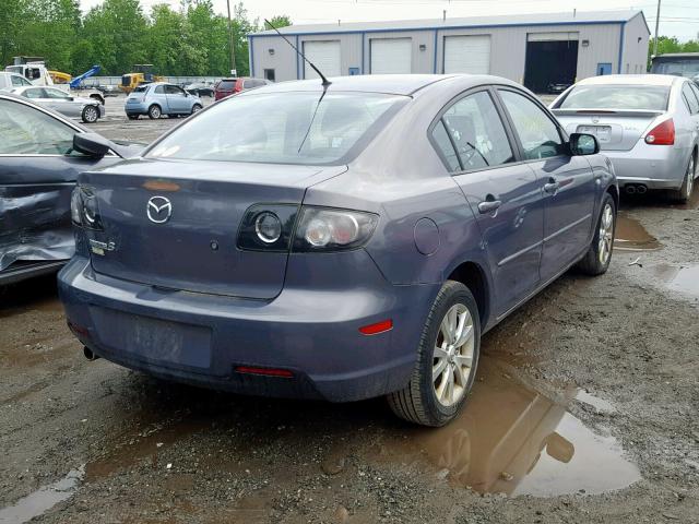 JM1BK32F071706962 - 2007 MAZDA 3 I GRAY photo 4