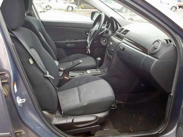 JM1BK32F071706962 - 2007 MAZDA 3 I GRAY photo 5