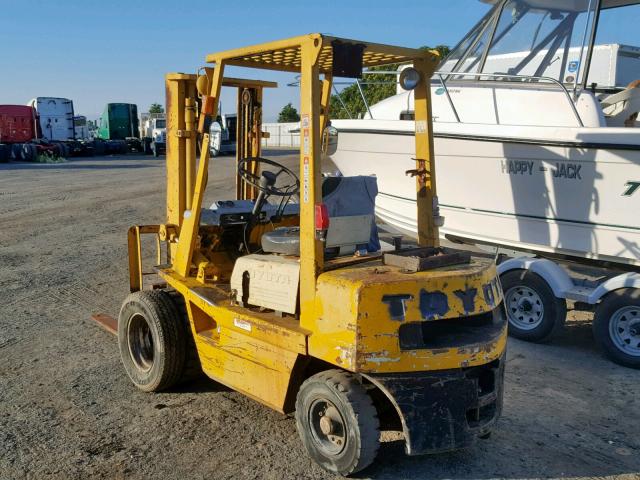 3FG2512697 - 1997 TOYOTA FORKLIFT YELLOW photo 3