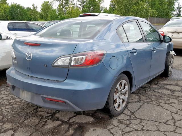 JM1BL1UG9B1495986 - 2011 MAZDA 3 I BLUE photo 4