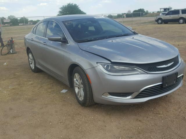 1C3CCCAB8FN657487 - 2015 CHRYSLER 200 LIMITE SILVER photo 1