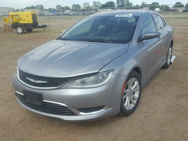 1C3CCCAB8FN657487 - 2015 CHRYSLER 200 LIMITE SILVER photo 2