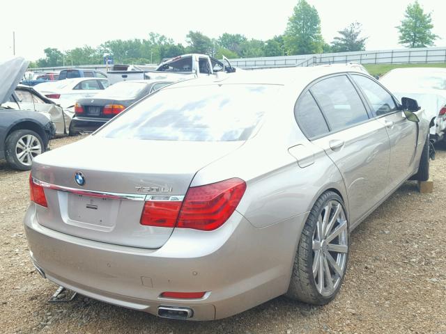 WBAKB83559CY61854 - 2009 BMW 750 LI BROWN photo 4