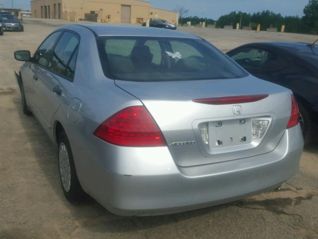 1HGCM56167A146598 - 2007 HONDA ACCORD VAL SILVER photo 3