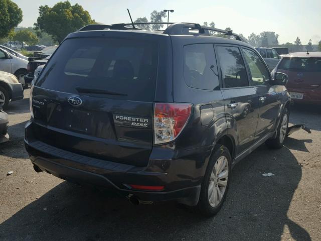 JF2SHAEC6DH433826 - 2013 SUBARU FORESTER L GRAY photo 4