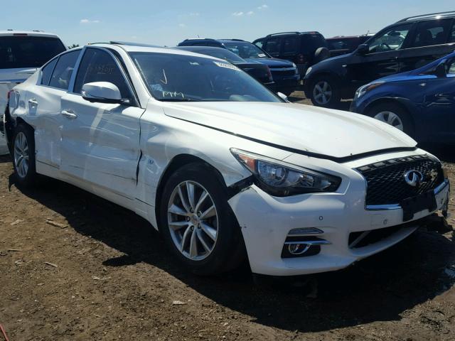 JN1BV7AR3EM695223 - 2014 INFINITI Q50 BASE WHITE photo 1