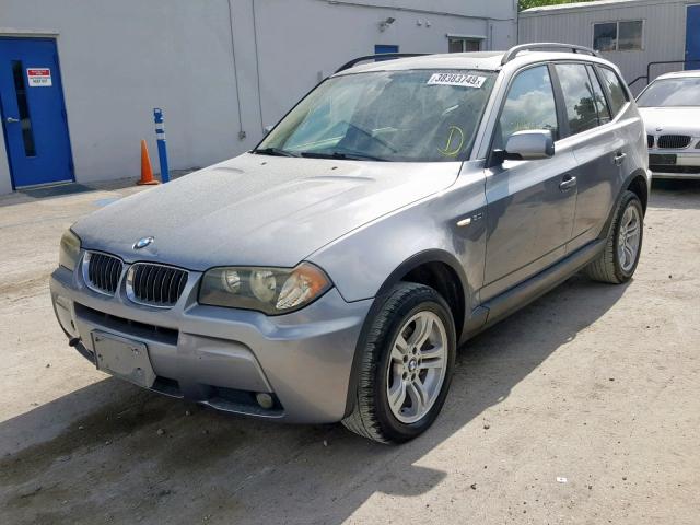 WBXPA93446WG92323 - 2006 BMW X3 3.0I GRAY photo 2